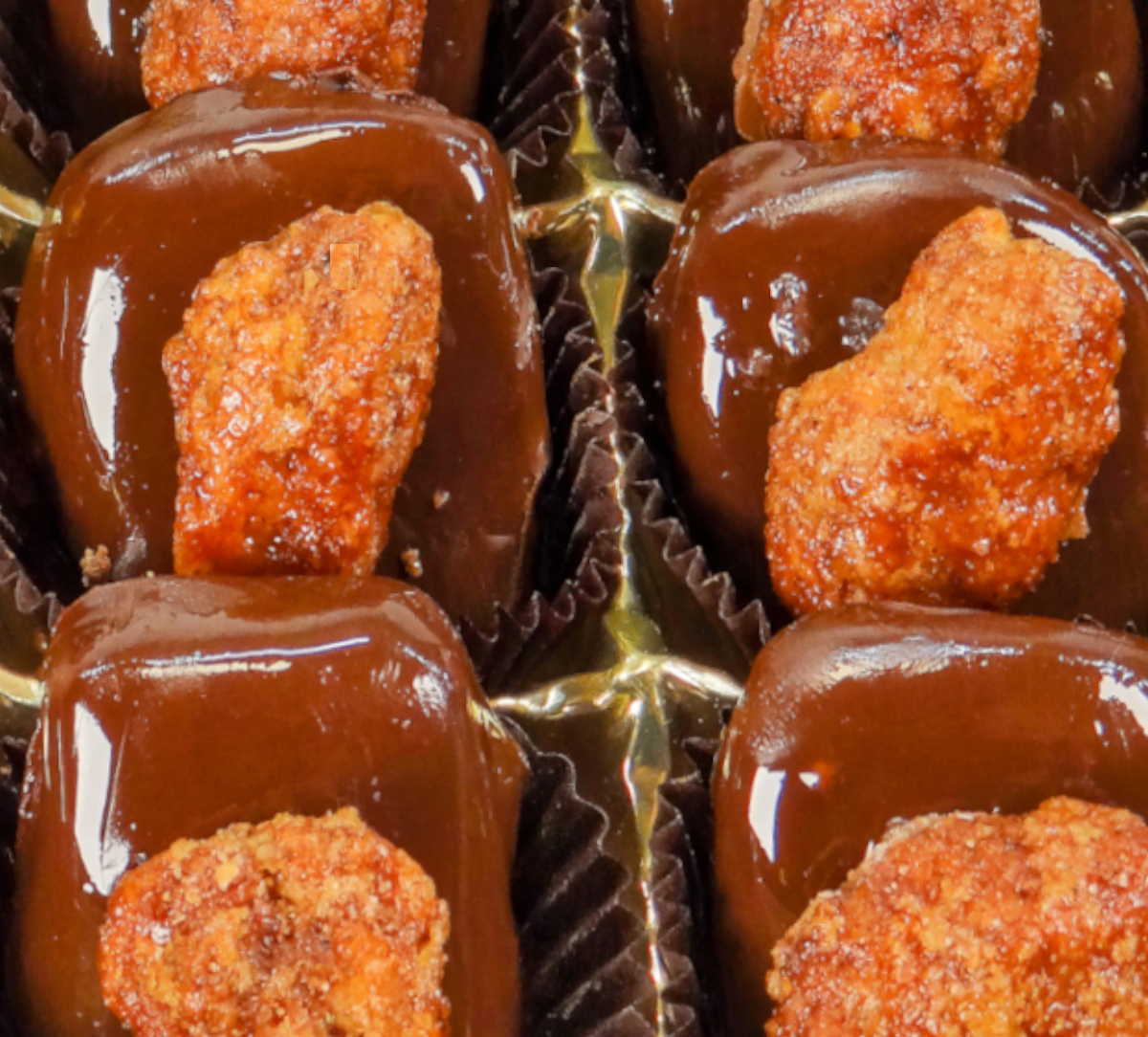 Chocolate Covered Turtle Caramels